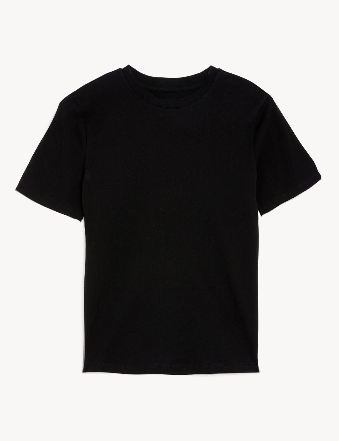 Saf Pamuklu Kısa Kollu T-shirt