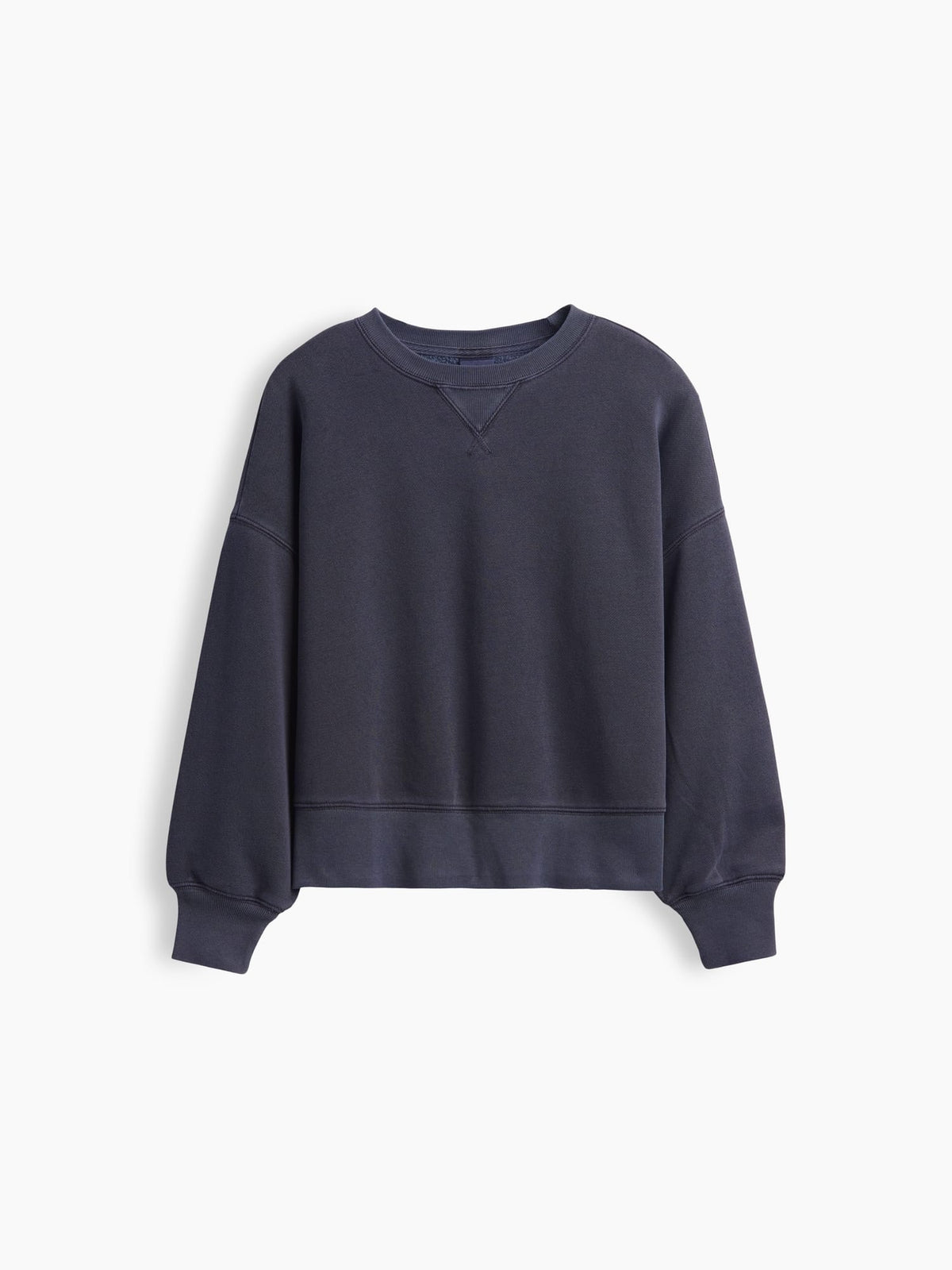 Koyu Gri Vintagesoft Oversized Split Hem Sweatshirt