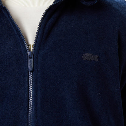 Lacoste Erkek Loose Fit Fermuarlı Lacivert Sweatshirt