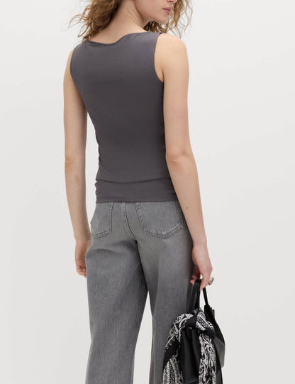 Pamuk Karışımlı Slim Fit Üst