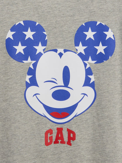 Gri Disney Mickey Mouse Logo T-shirt