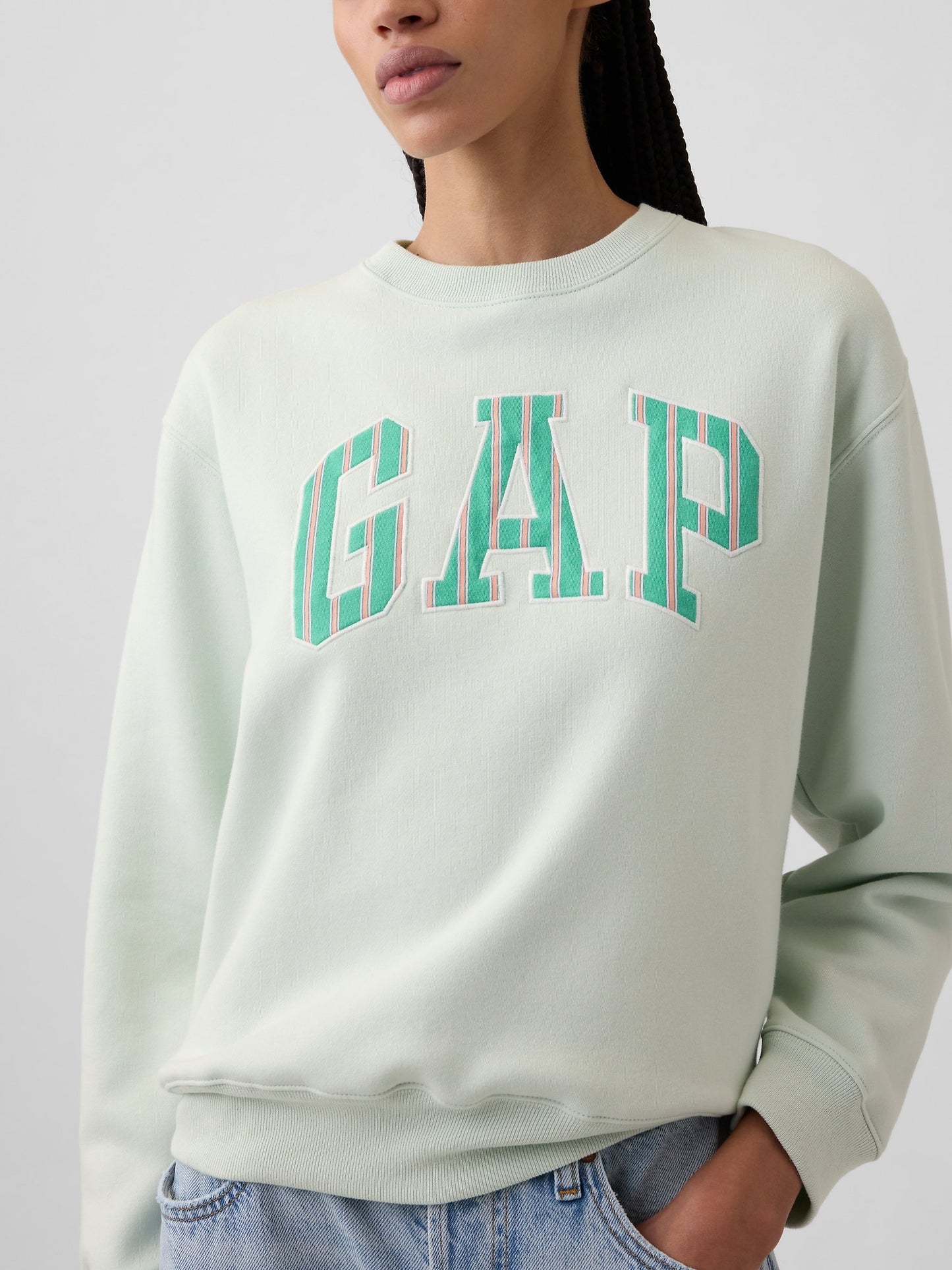 Açık Yeşil Gap Logo Sweatshirt