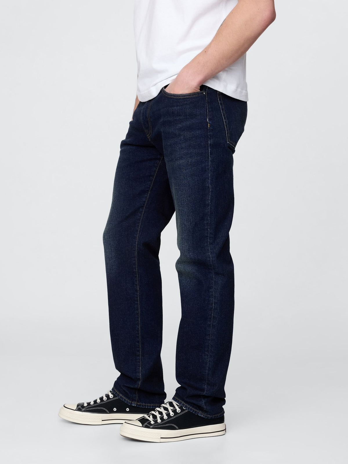 Koyu Mavi Gapflex Straight Jean Pantolon