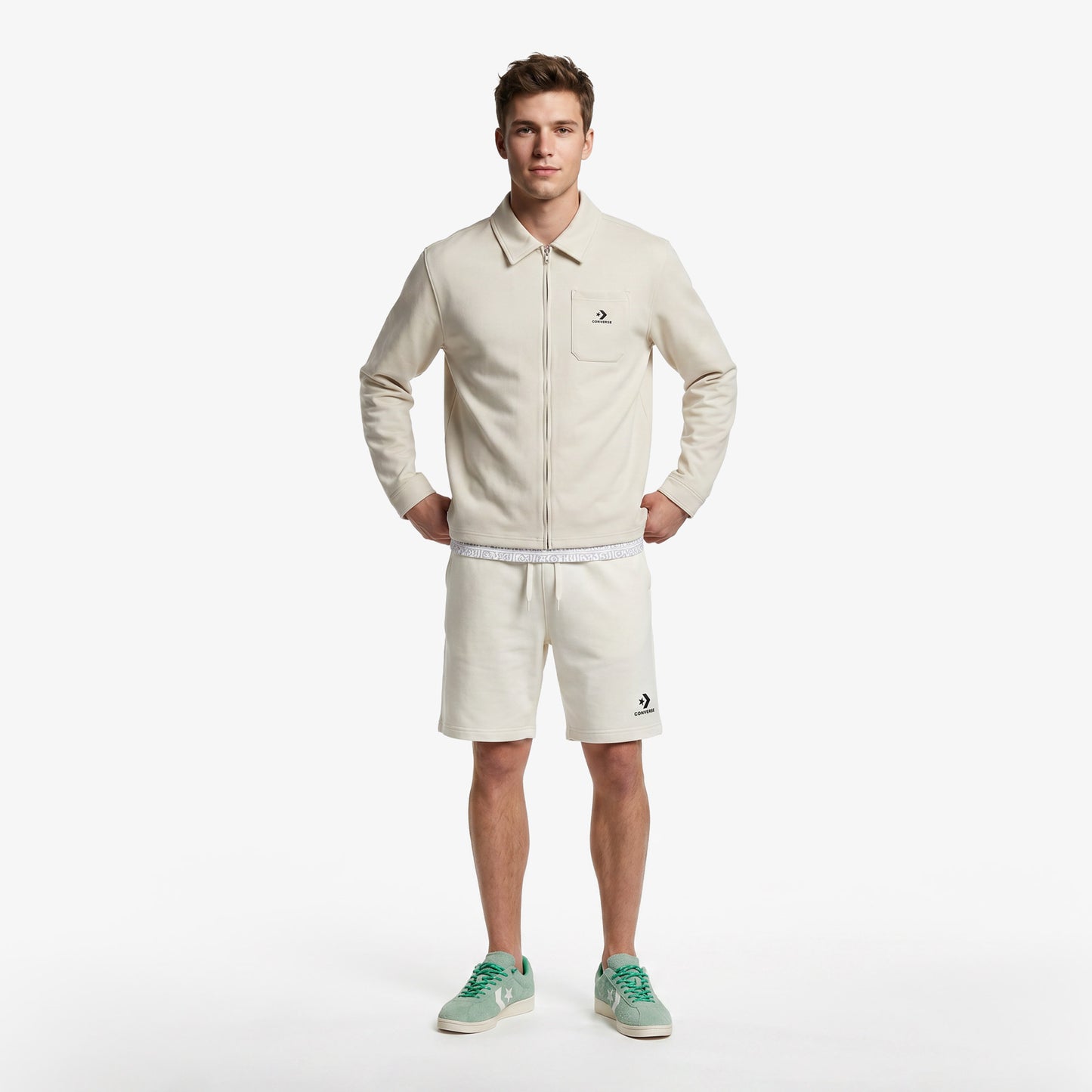 Converse Regular Fit Erkek Bej T-shirt