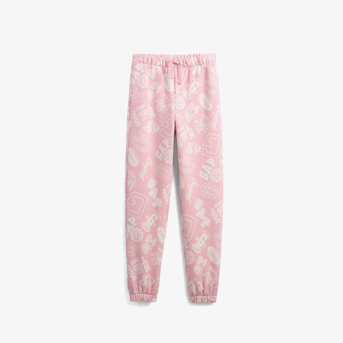 Gap V-fa Logo Heritage Çocuk Pembe Eşofman Altı