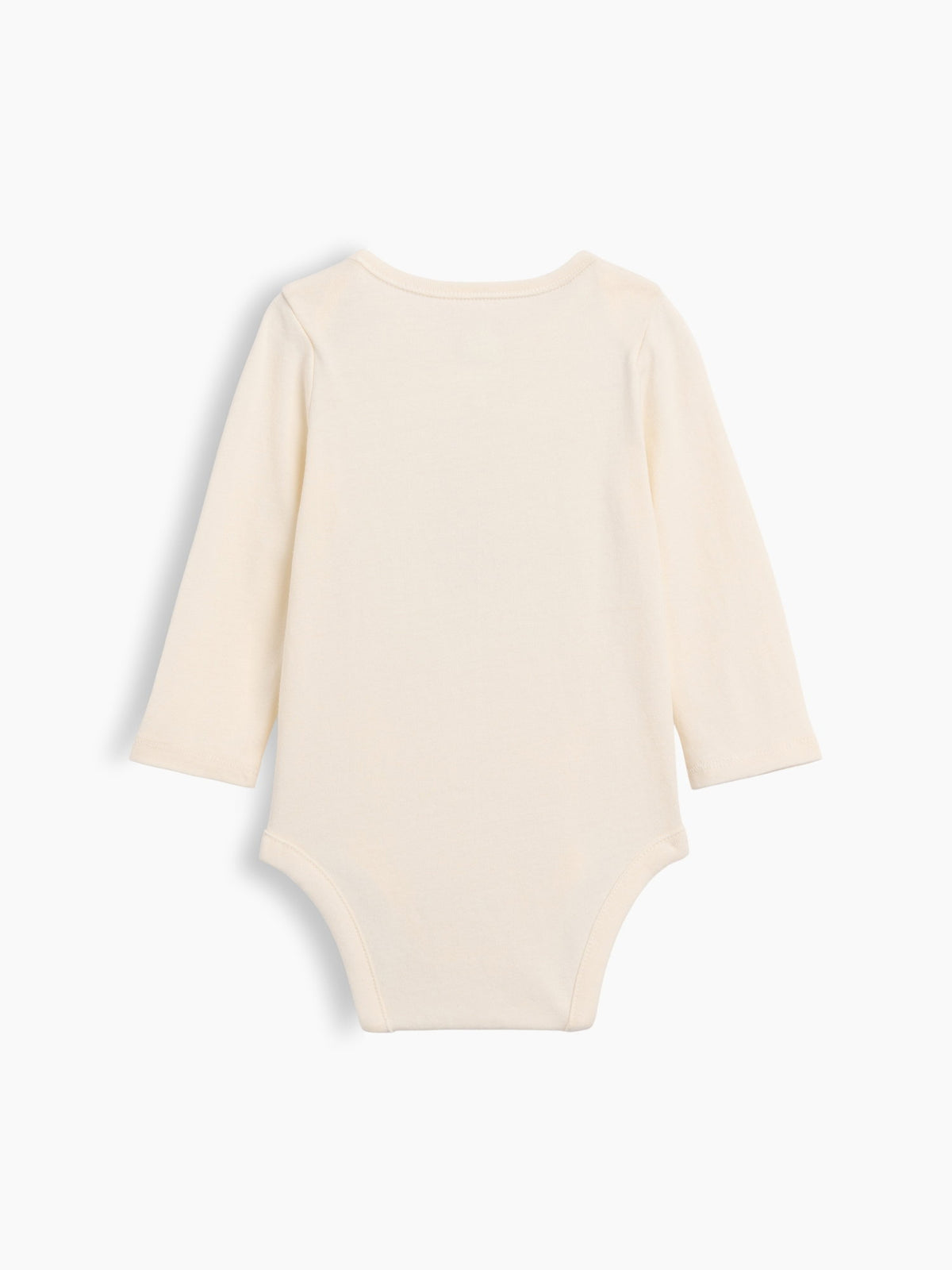 Krem Organik Pamuk Family Grafik Baskılı Bodysuit