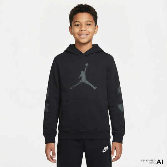 Jordan Jdb Mj Mvp Hbr Jm Ft Po Çocuk Siyah Sweatshirt