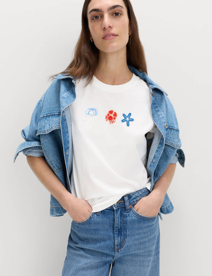 Pamuklu Boncuklu T-shirt
