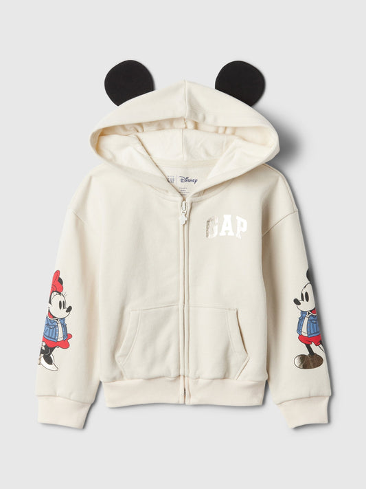 Kırık Beyaz Gap Logo Vintagesoft Disney Grafikli Sweatshirt