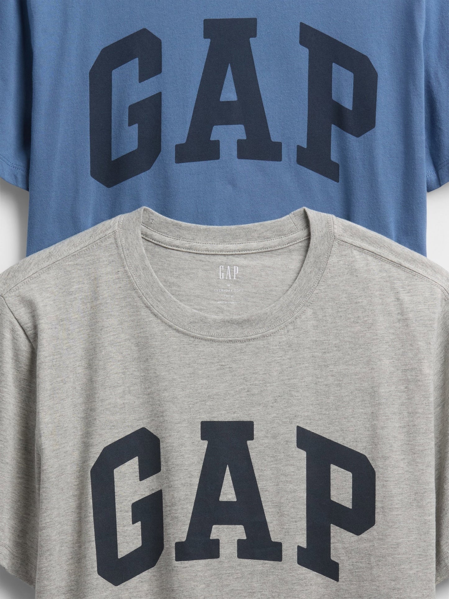 Gri Everyday Soft Gap Logo 2'li T-shirt Seti
