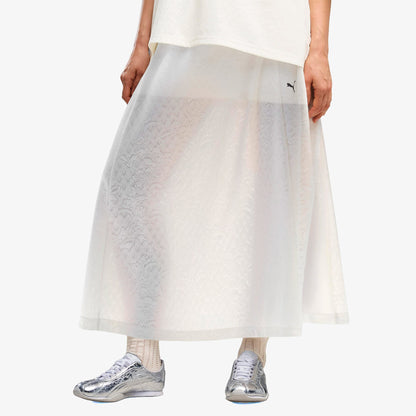 Puma Lace Pack T7 Midi Kadın Beyaz Etek