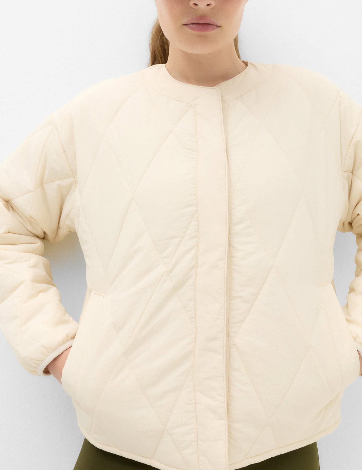 Goodmove Stormwear™ Kapitone Yakasız Kadın Ceket