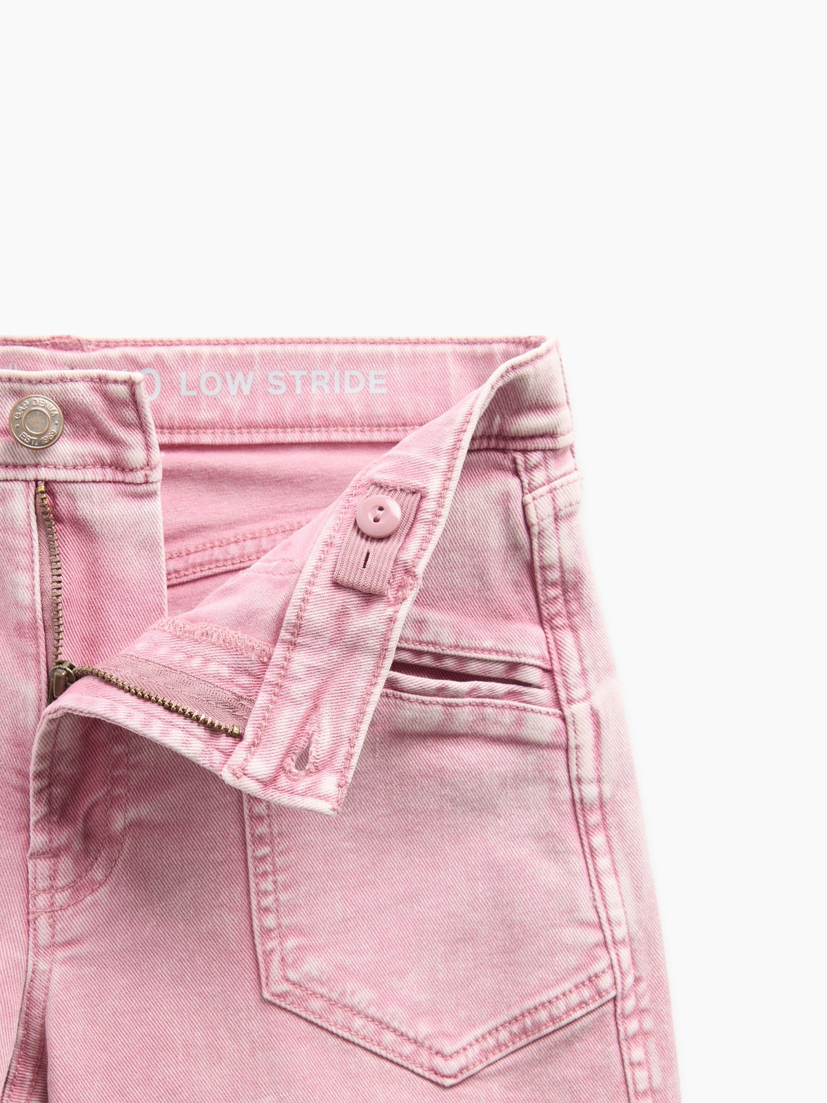 Pembe Low Rise Stride Wide-leg Jean Pantolon