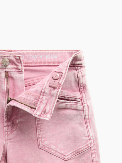 Pembe Low Rise Stride Wide-leg Jean Pantolon