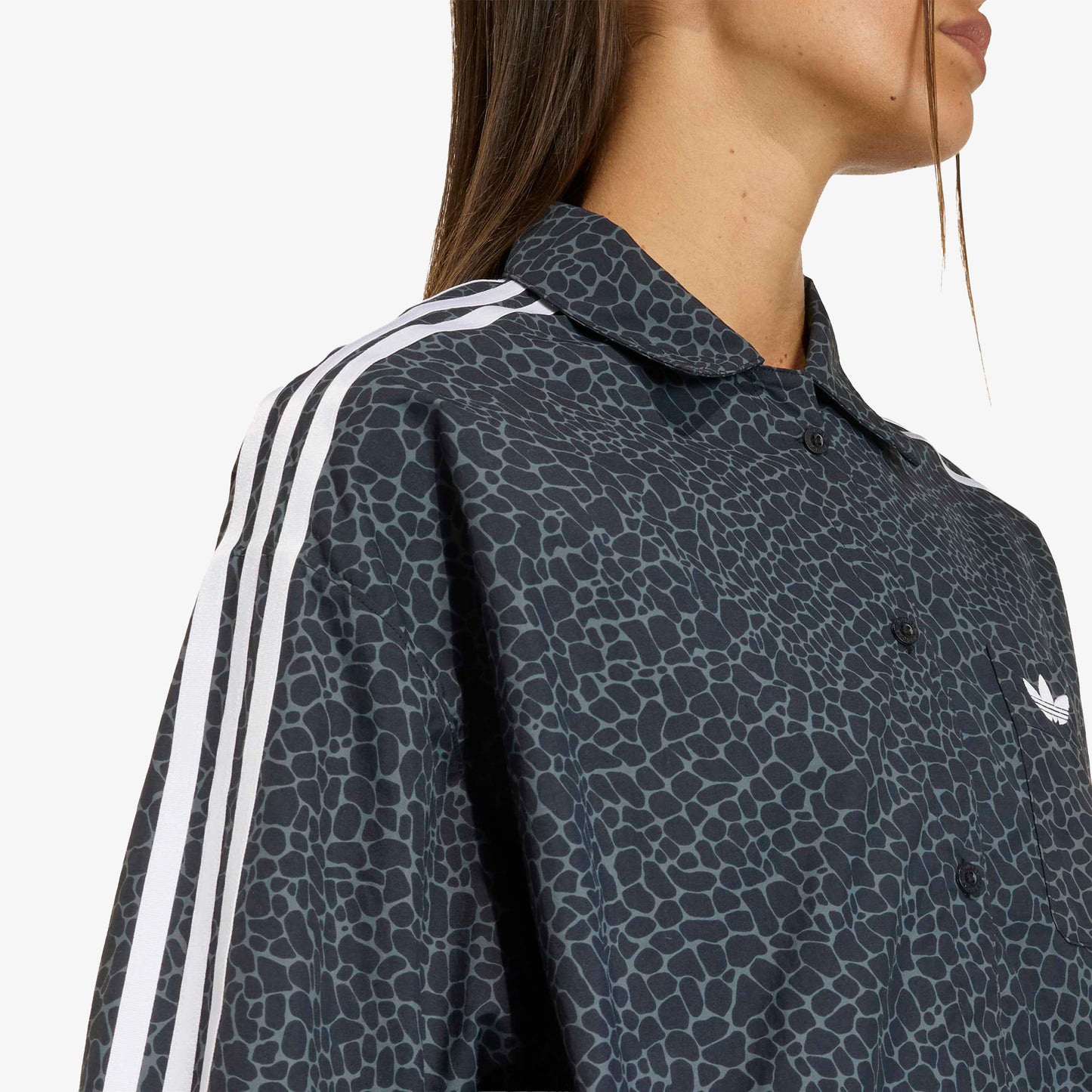 Adidas Aop Kadın Siyah Gömlek