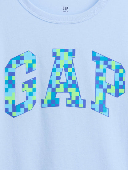 Açık Mavi Grafik Baskılı T-shirt (2’li)