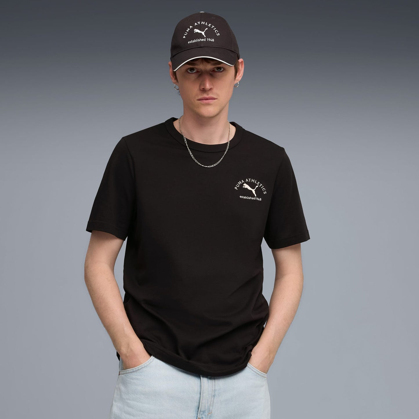 Puma Herren Erkek Siyah T-shirt