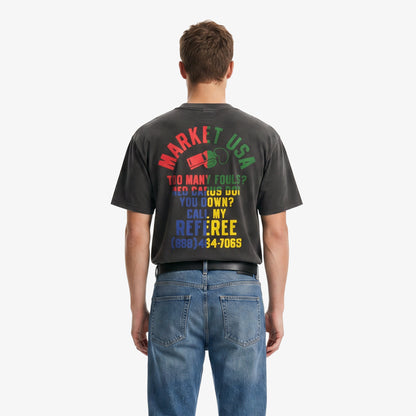Market Smiley Foul Play Erkek Siyah T-shirt