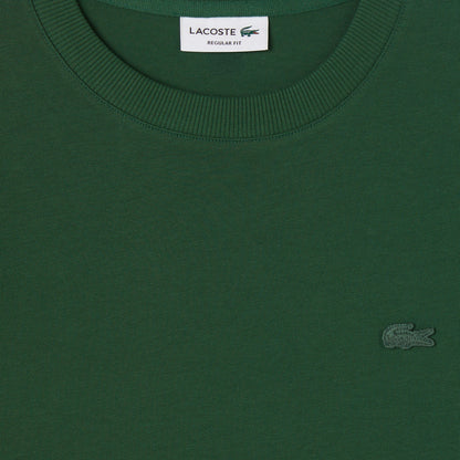 Lacoste Erkek Regular Fit Bisiklet Yaka Koyu Yeşil T-shirt