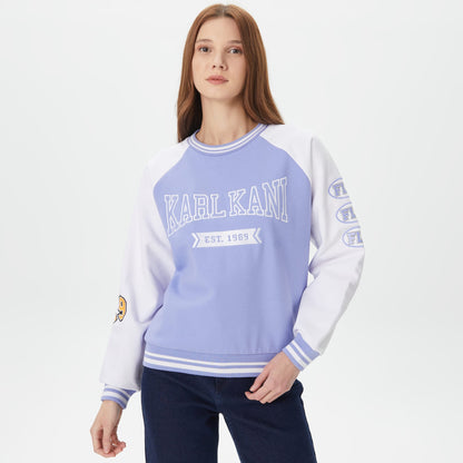 Karl Kani Signature Erkek Mavi Sweatshirt