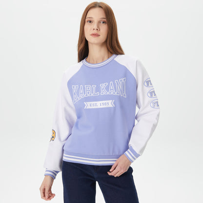 Karl Kani Signature Erkek Mavi Sweatshirt