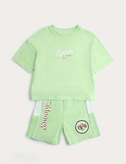 Peanuts Pamuklu Pijama Takımı