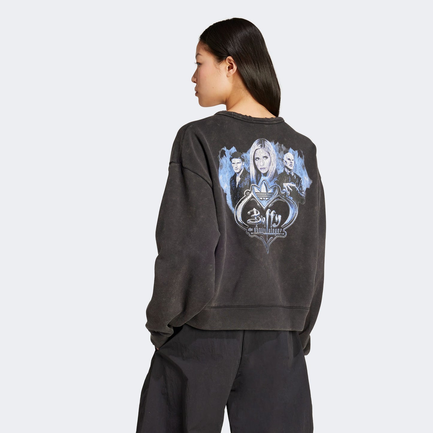 Adidas Buffy Cre Kadın Siyah Sweatshirt