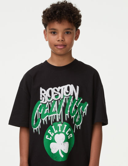Nba Temalı Kapüşonlu Sweatshirt (6-16 Yaş)