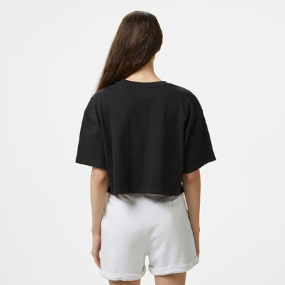 Vans Grinning Face Ss Relax Crop Kadın Siyah T-shirt