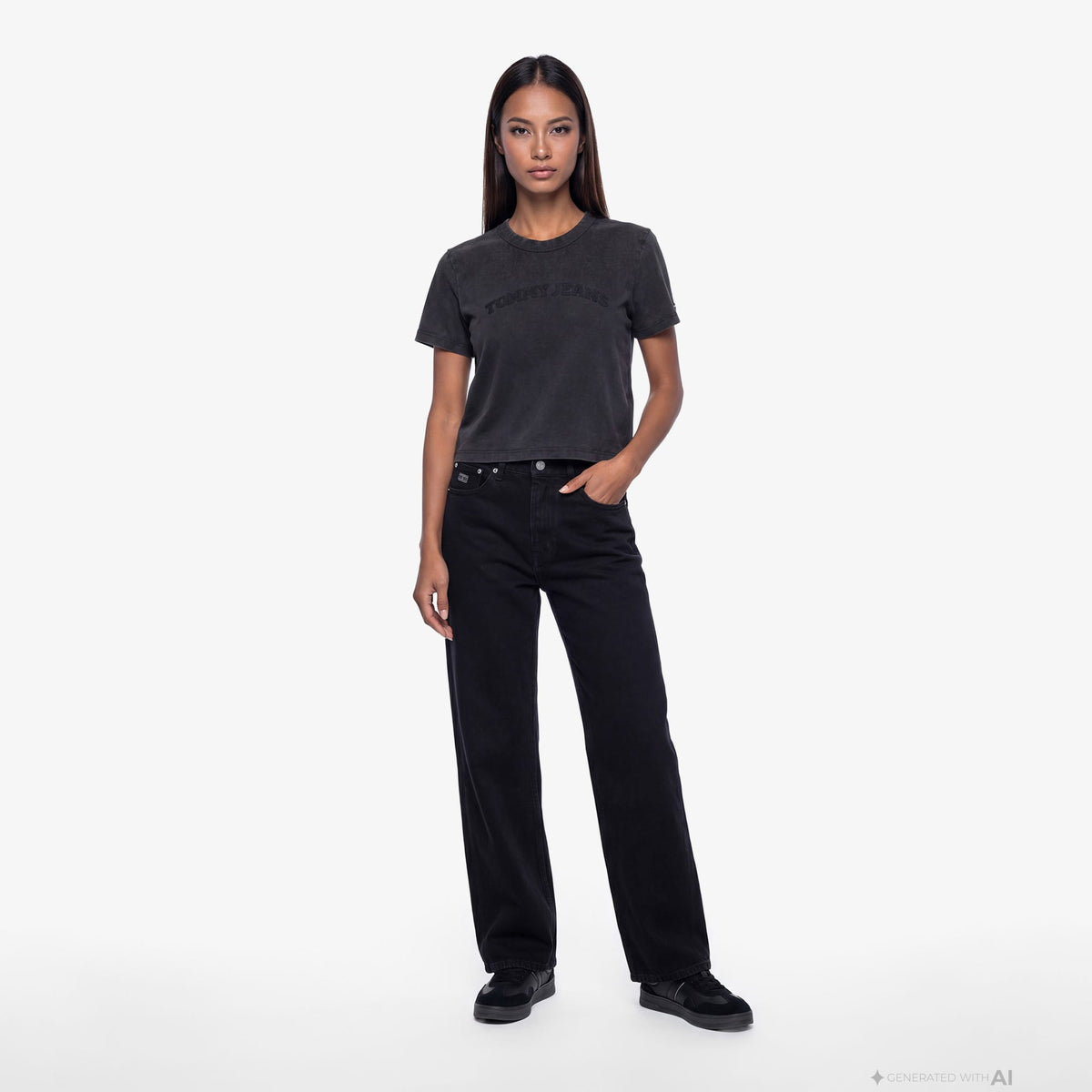 Tommy Hilfiger Imagined Black Kadın Lacivert Jean