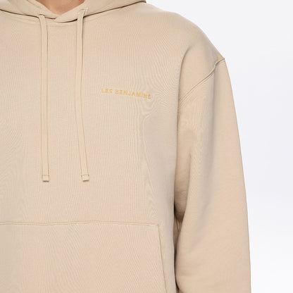 Les Benjamins Classic Erkek Bej Hoodie