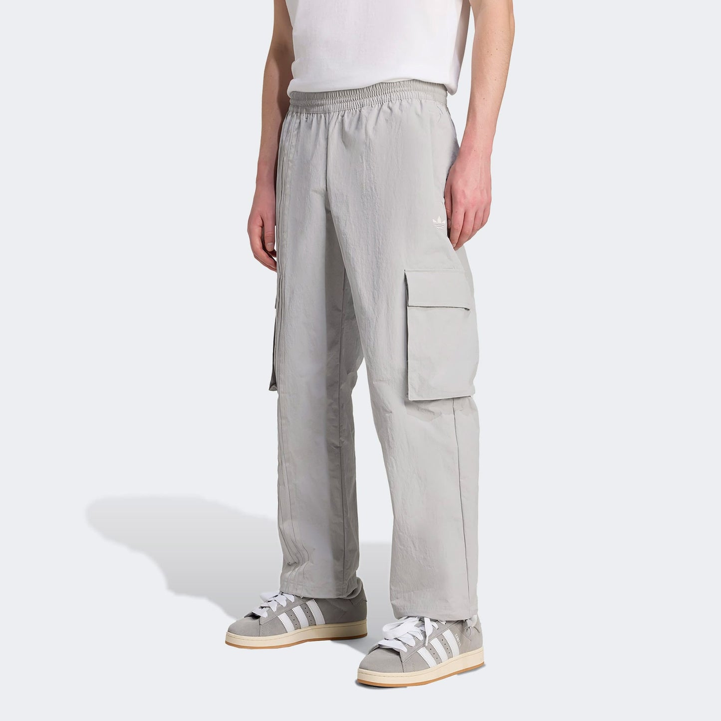 Adidas Front Stripes Woven Gri Kargo Pantolon