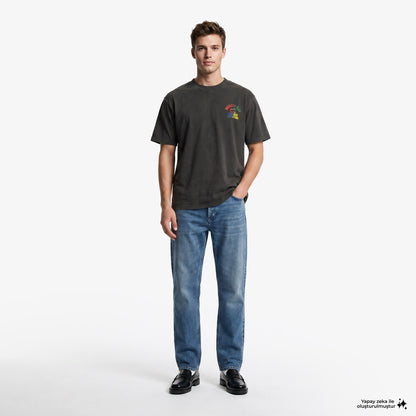 Market Smiley Foul Play Erkek Siyah T-shirt