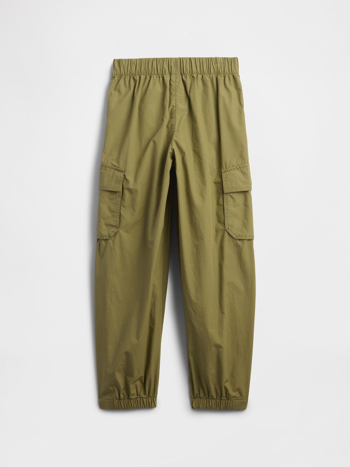 Yeşil Pull-on Kargo Paraşüt Pantolon
