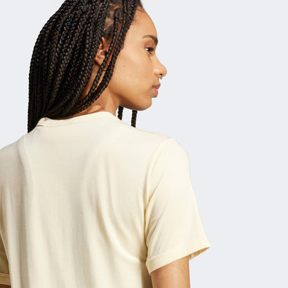 Adidas Premium Essentials Kadın Bej T-shirt