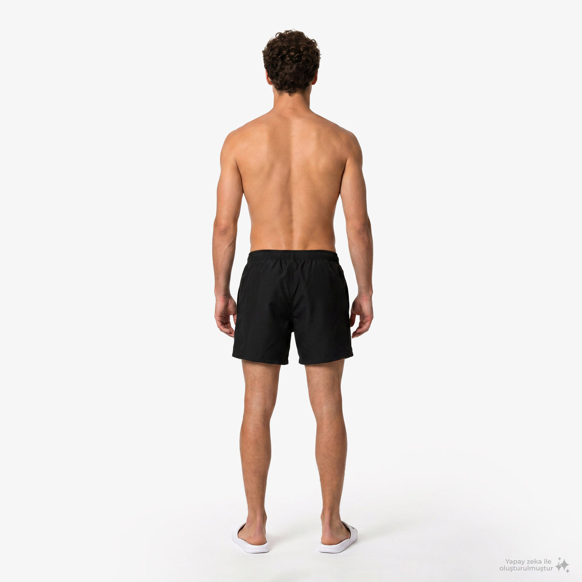 Nike Swim Breaker Solid Essential Erkek Siyah Deniz Şortu