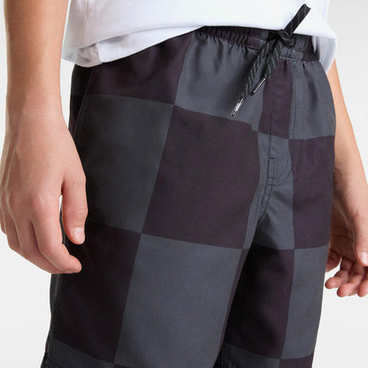 Vans Primary Checkerboard Çocuk Siyah Deniz Şortu