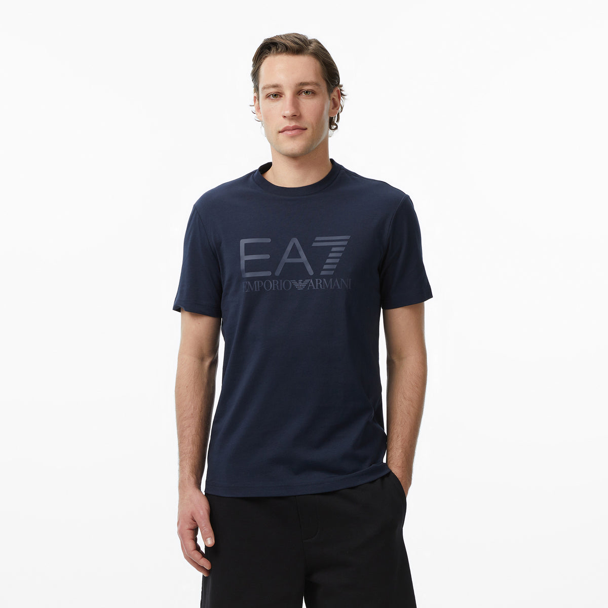 Ea7 Erkek Mavi T-shirt