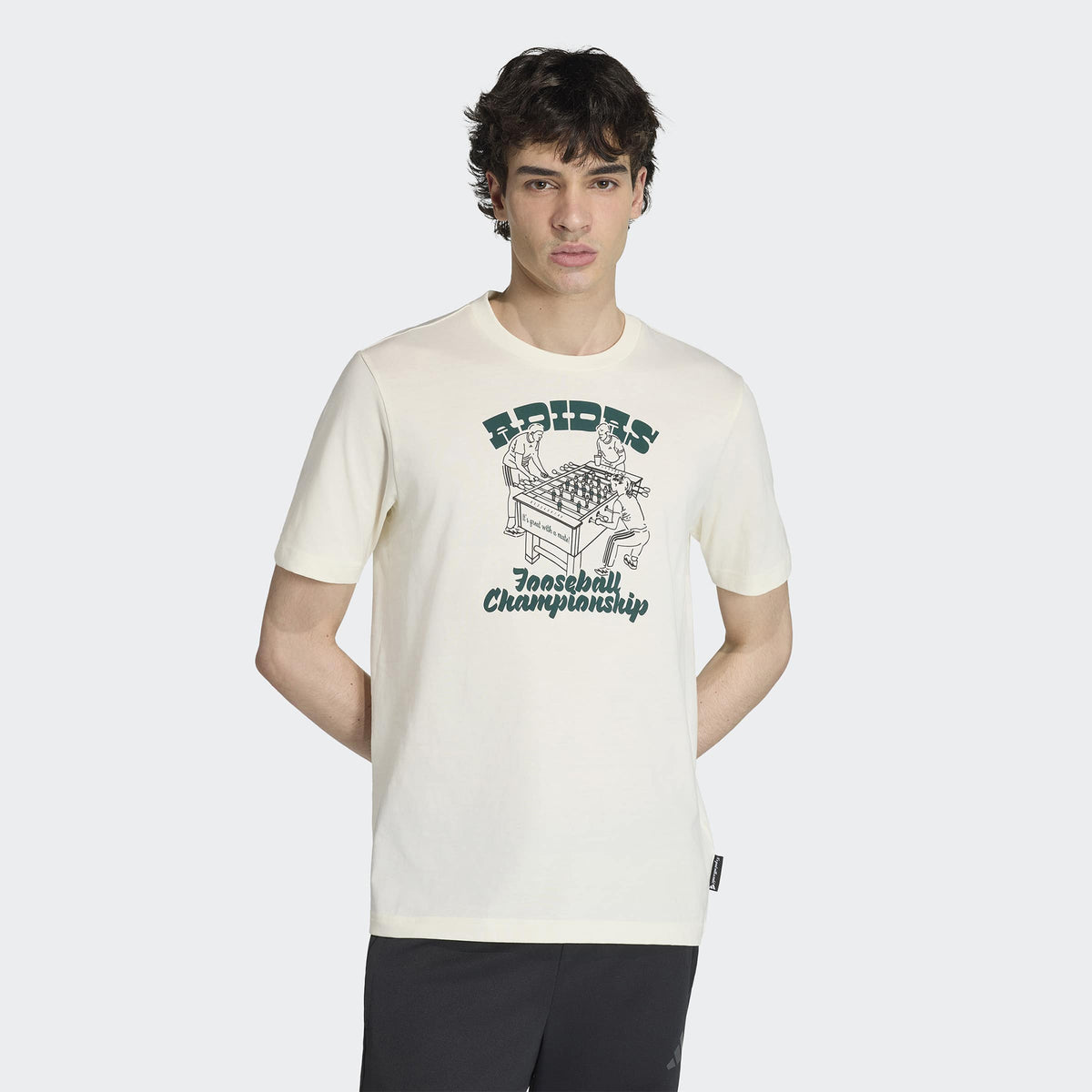 Adidas Nov Foos T Erkek Beyaz T-shirt