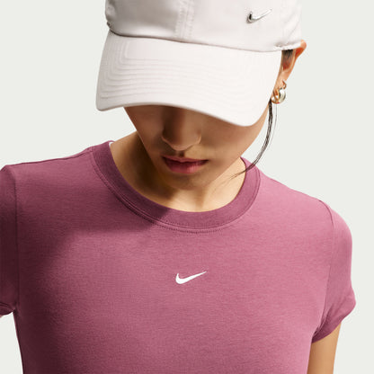Nike Chill Knit Mid Cropped Kadın Pembe T-shirt