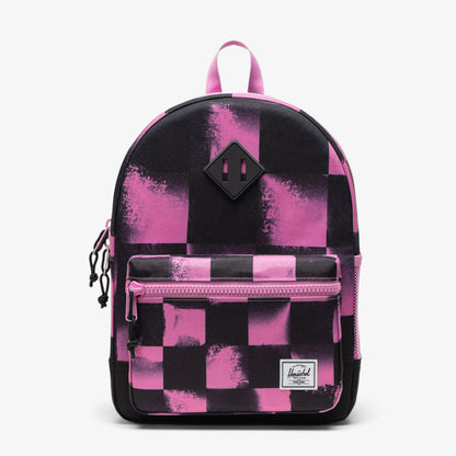 Herschel Supply Co Heritage Checkered Çocuk Siyah/pembe Sırt Çantası