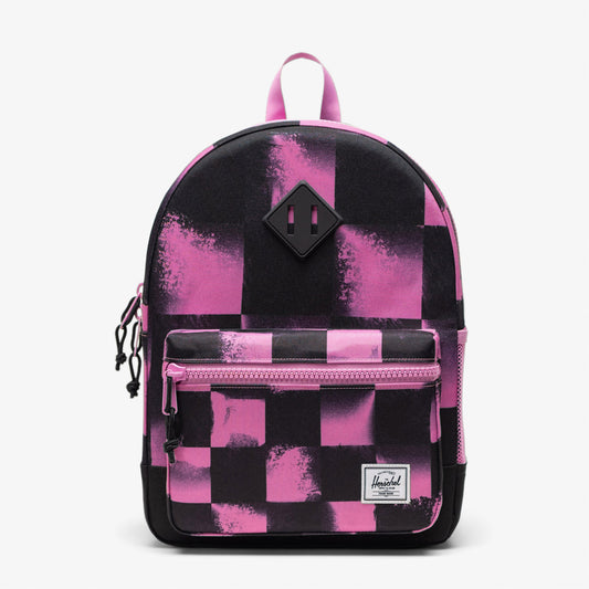 Herschel Supply Co Heritage Checkered Çocuk Siyah/pembe Sırt Çantası