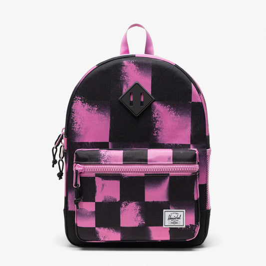 Herschel Supply Co Heritage Checkered Çocuk Siyah/pembe Sırt Çantası