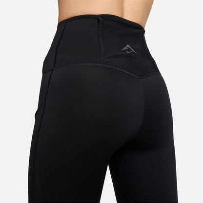 Nike Trail Go Yüksek Destekli Kadın Siyah Koşu Tayt