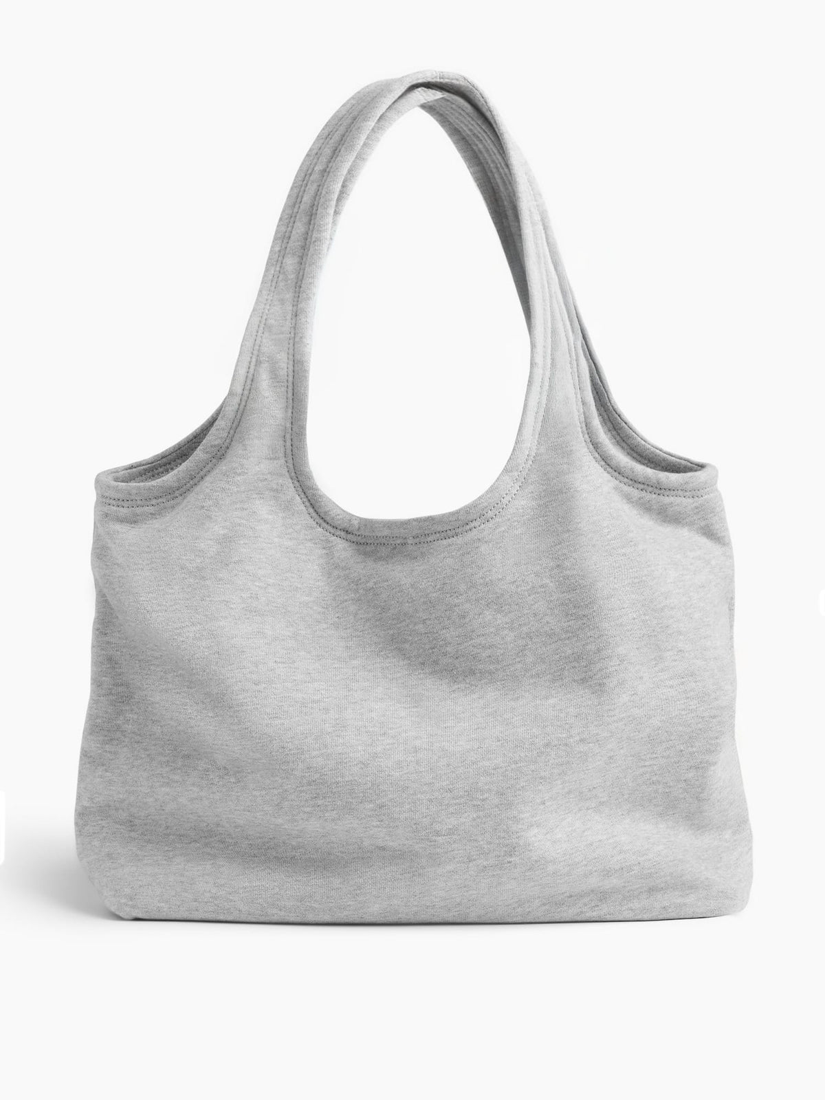 Açık Gri Sweatshirt Tote Çanta