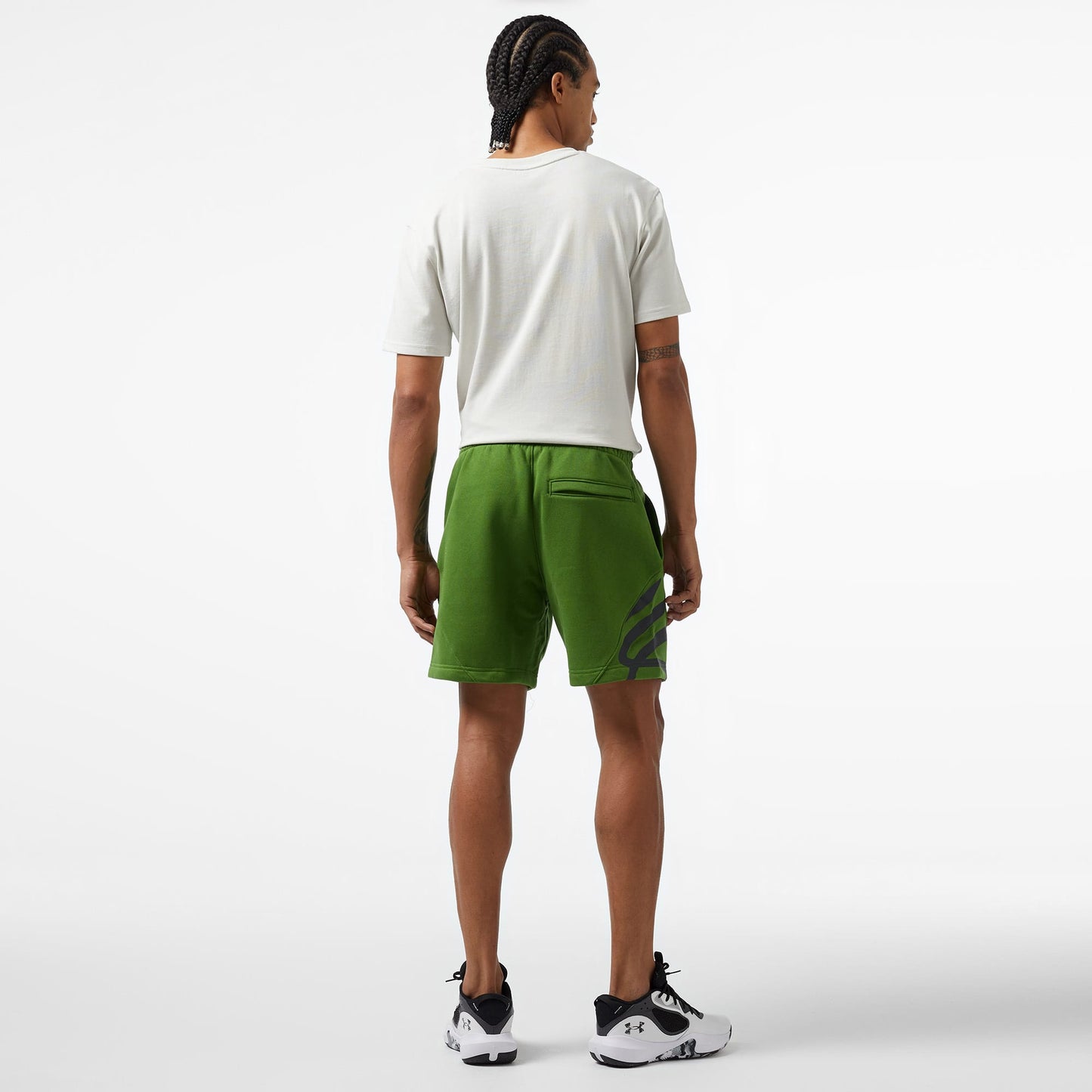 Under Armour Curry Splash Fleece Erkek Yeşil Şort