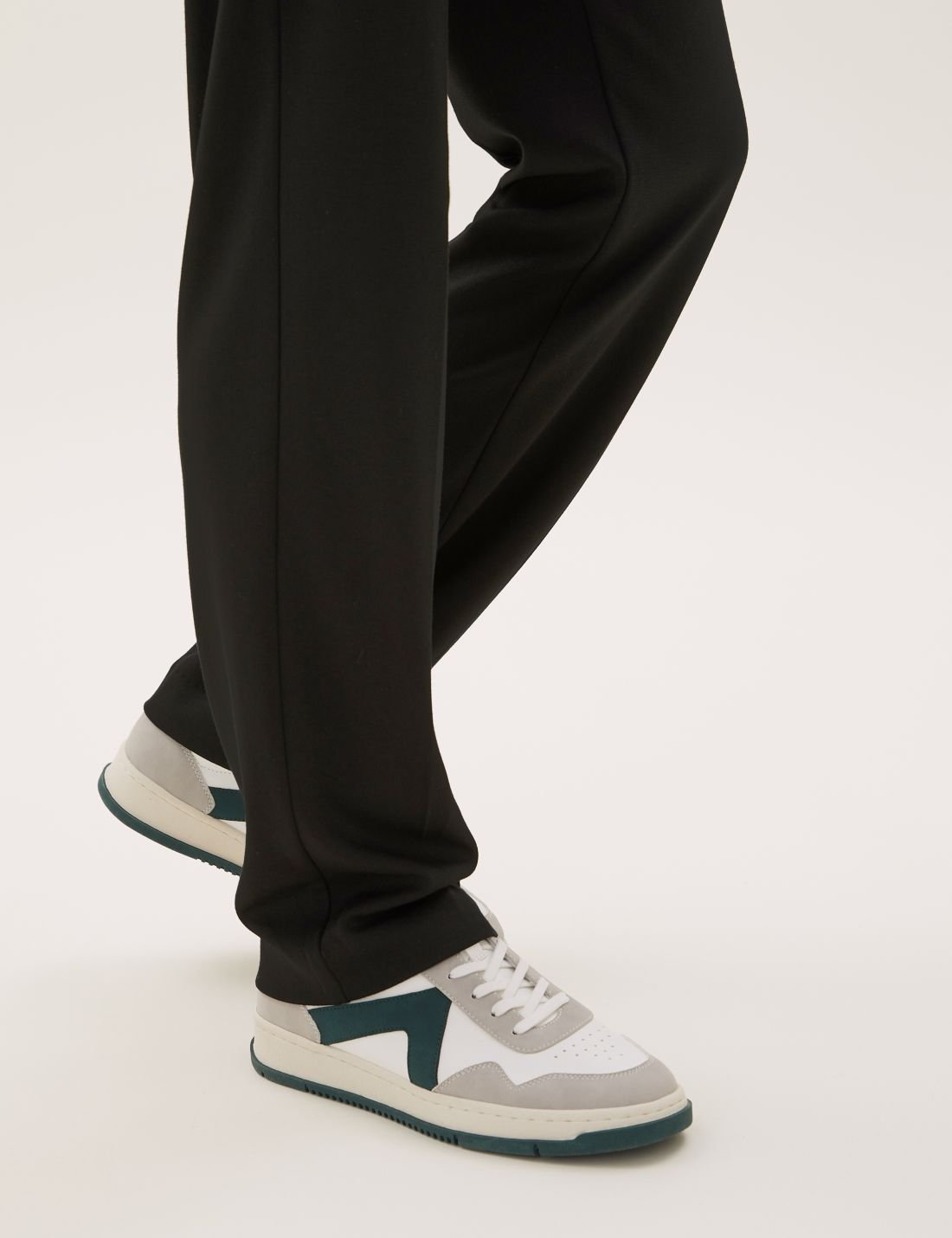 Straight Leg Örme Pantolon