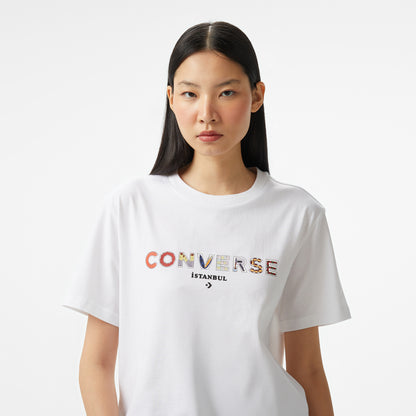 Converse Classic Unisex Beyaz Tişört