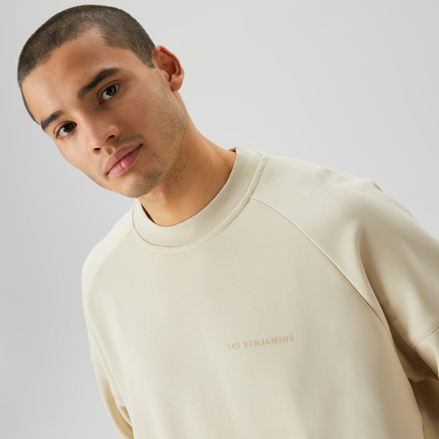 Les Benjamins Classics Erkek Krem Sweatshirt