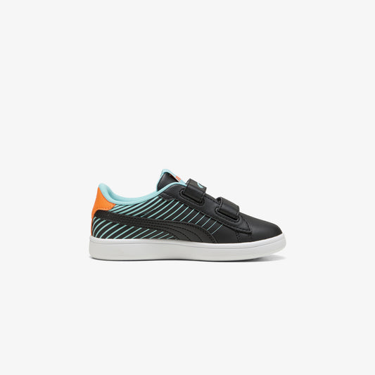 Puma Smash 3.0 Poised 2 Race Çocuk Siyah Spor Ayakkabı